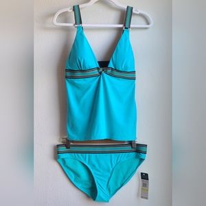 NWT Anne Cole Signature - 2 Piece Takini Bathing Suit, Sz Medium